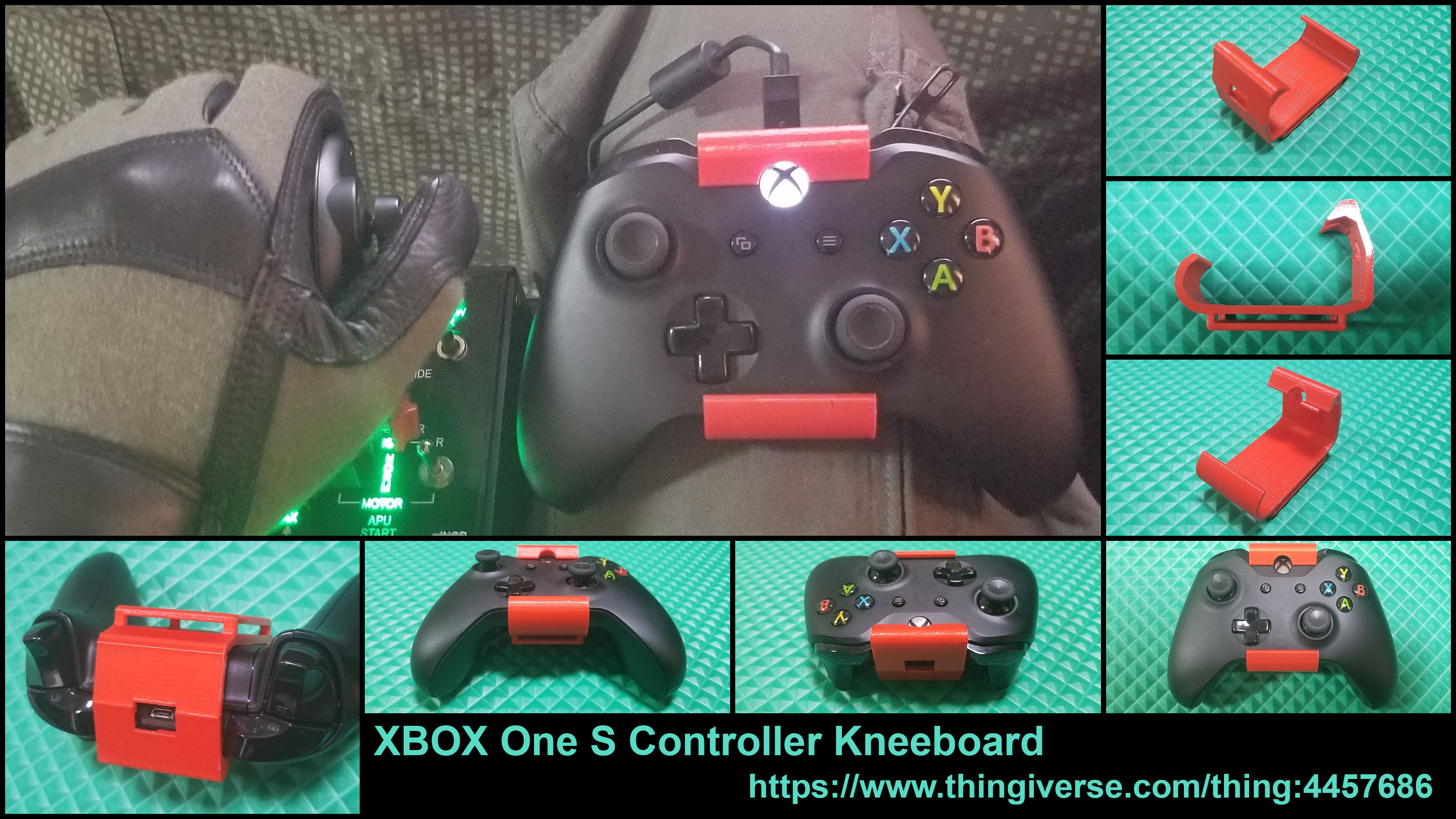 Xbox One S Controller Kneeboard