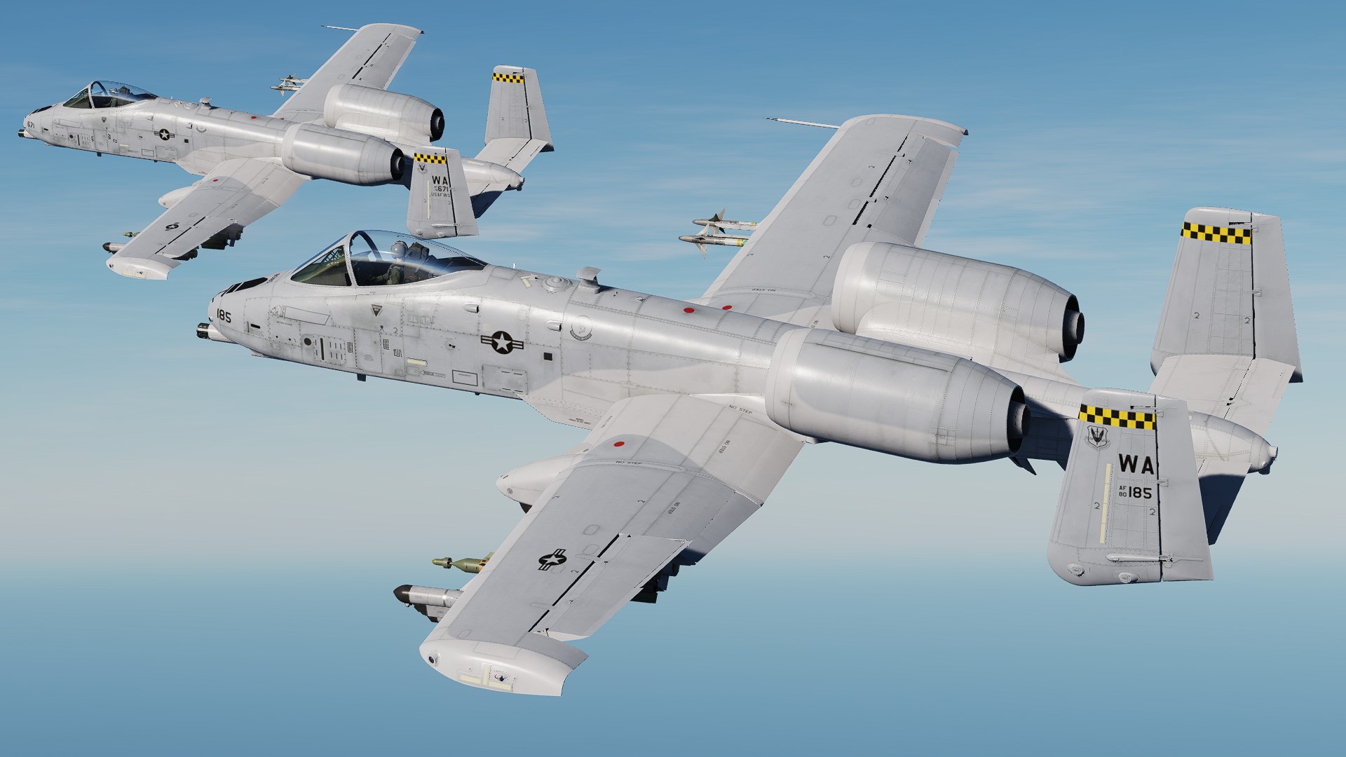 A-10C II  USAF 66th Weapons Squadron 4K Skin Pack 1