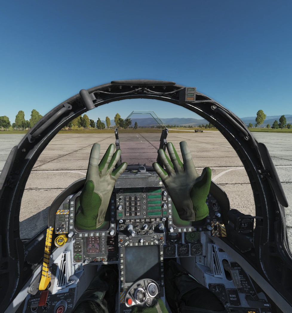 Nomex-style gloves for VR hands (Olive)