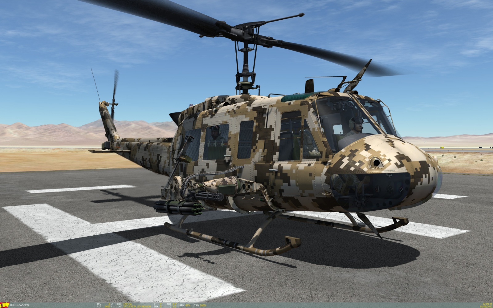 UH-1H Huey - No Markings - Hyperstealth Digital Thunder - Jordan