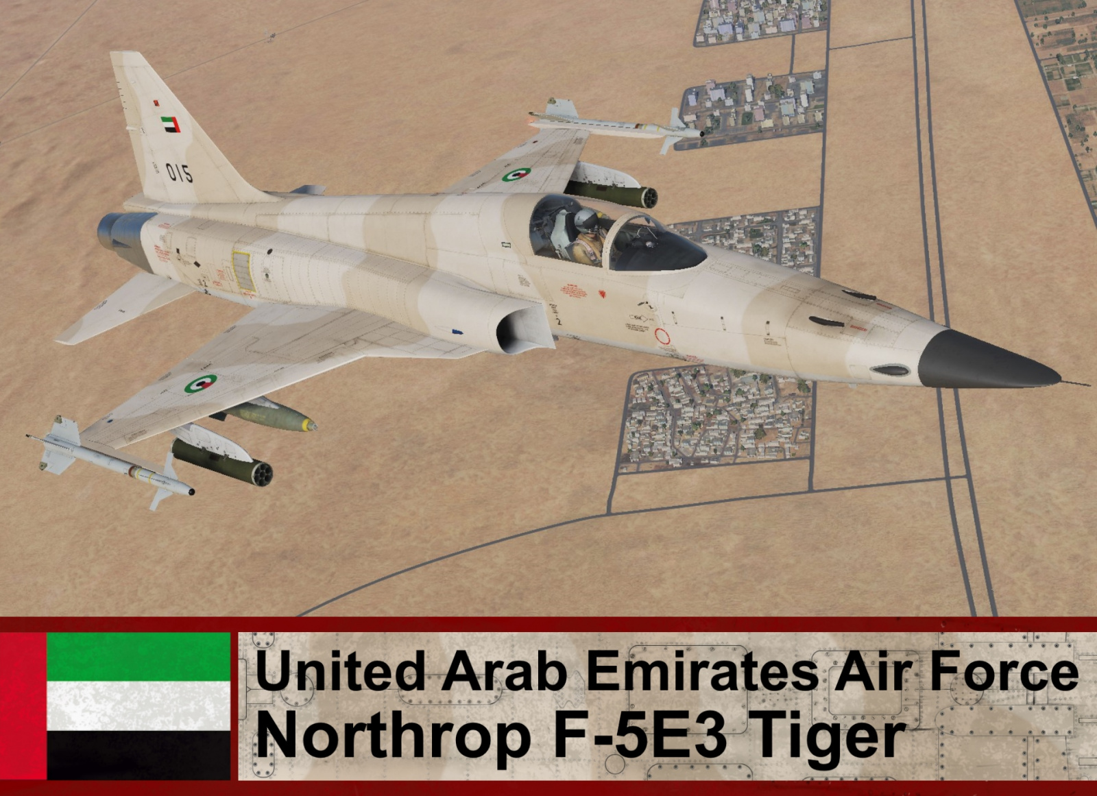 United Arab Emirates Air Force F-5E3 Tiger (Fictional) *updated