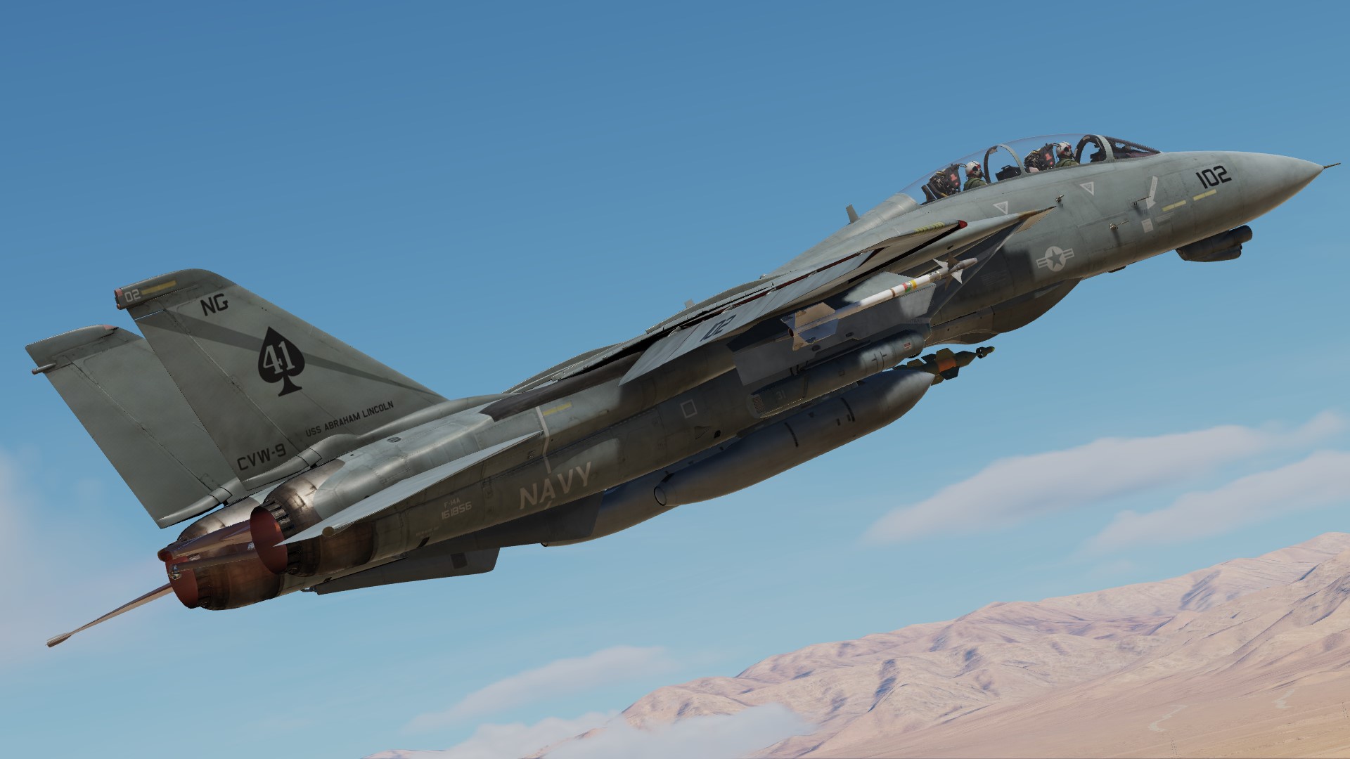 F-14A VF-41 Black Aces 2020s fictional Skin Pack 1 update 2024/09/15