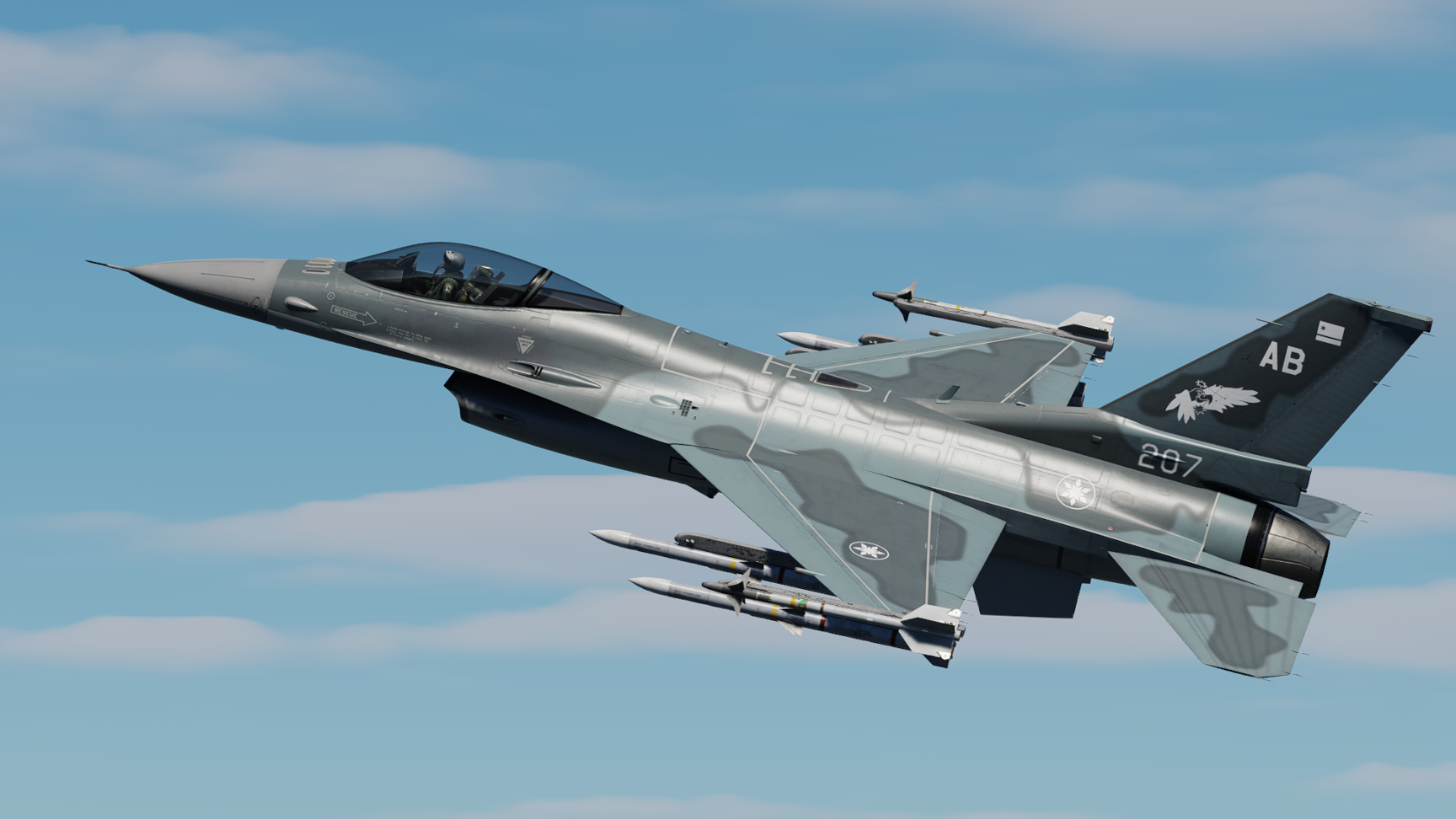 Aurelian Air Force 207th TFS "Gryphus" F-16C Blue Camo