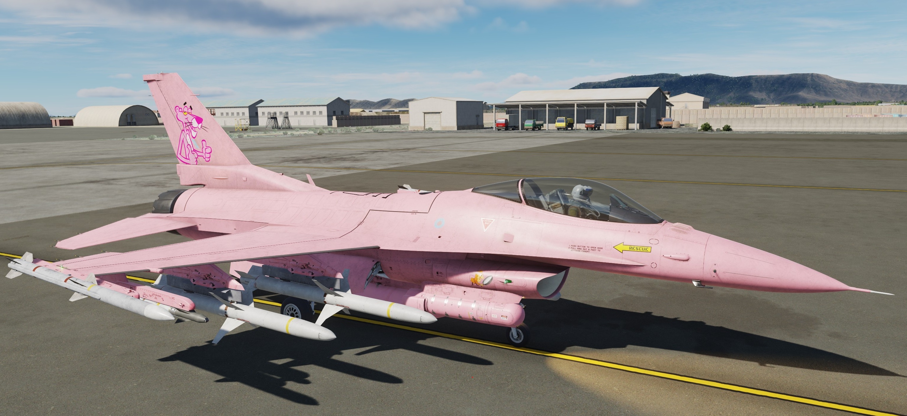 F-16C RAF Pink Panther