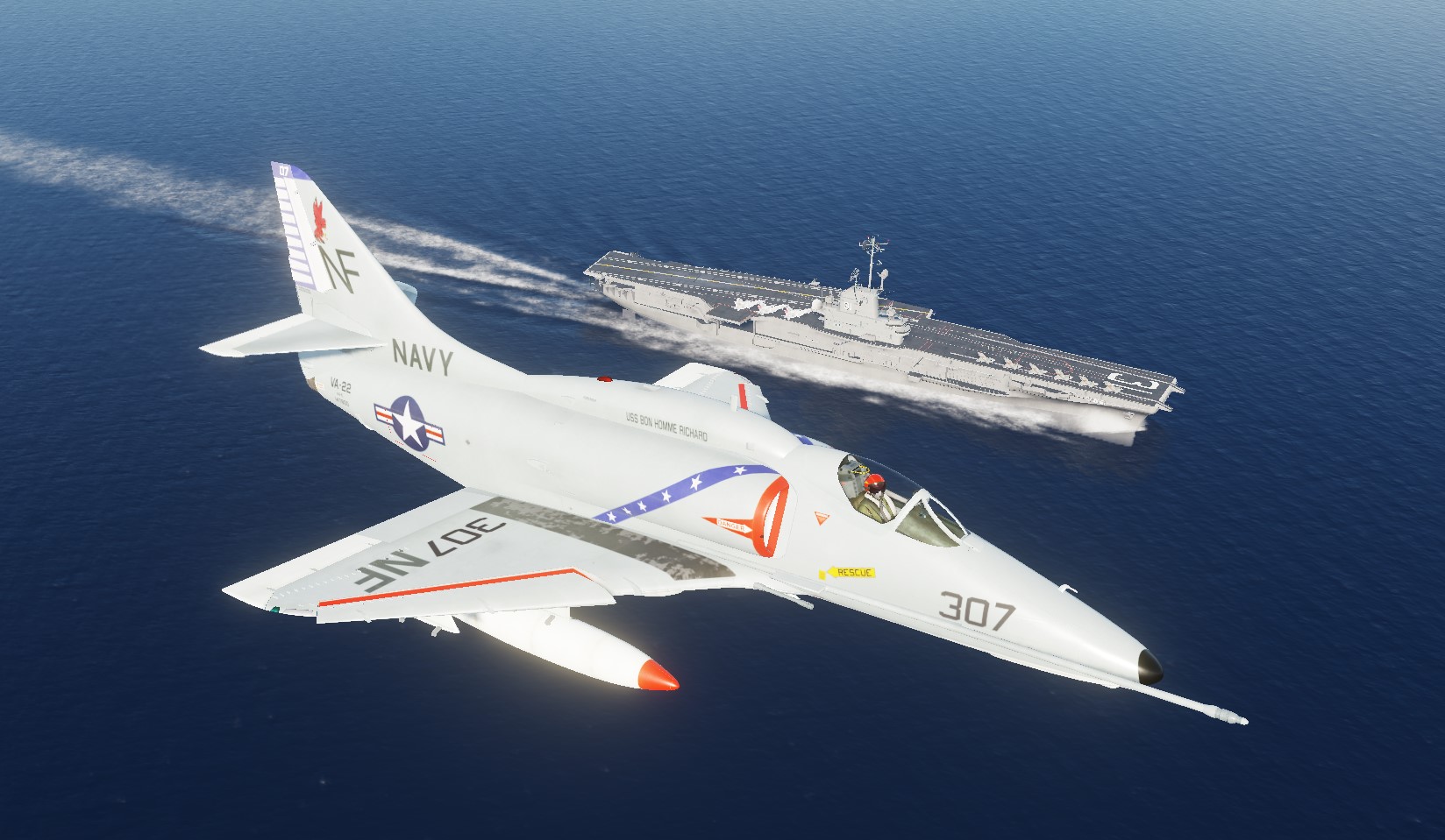 A-4 Skyhawk Liveries for CV-31 USS Bon Homme Richard (TeTeT’s Mod)