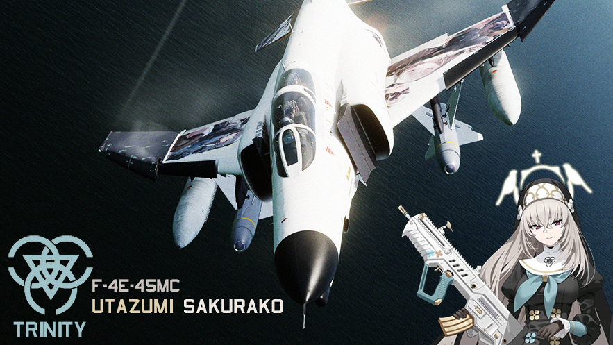 F-4E-45MC Utazumi Sakurako (Blue Archive) Livery