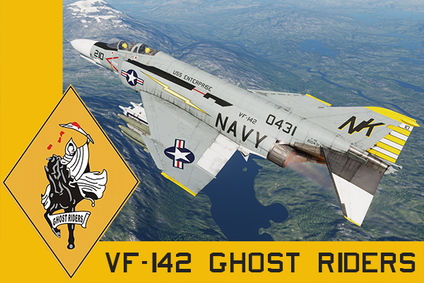 VF-142 Ghost Riders White Nose F-4E (F-4B skin)