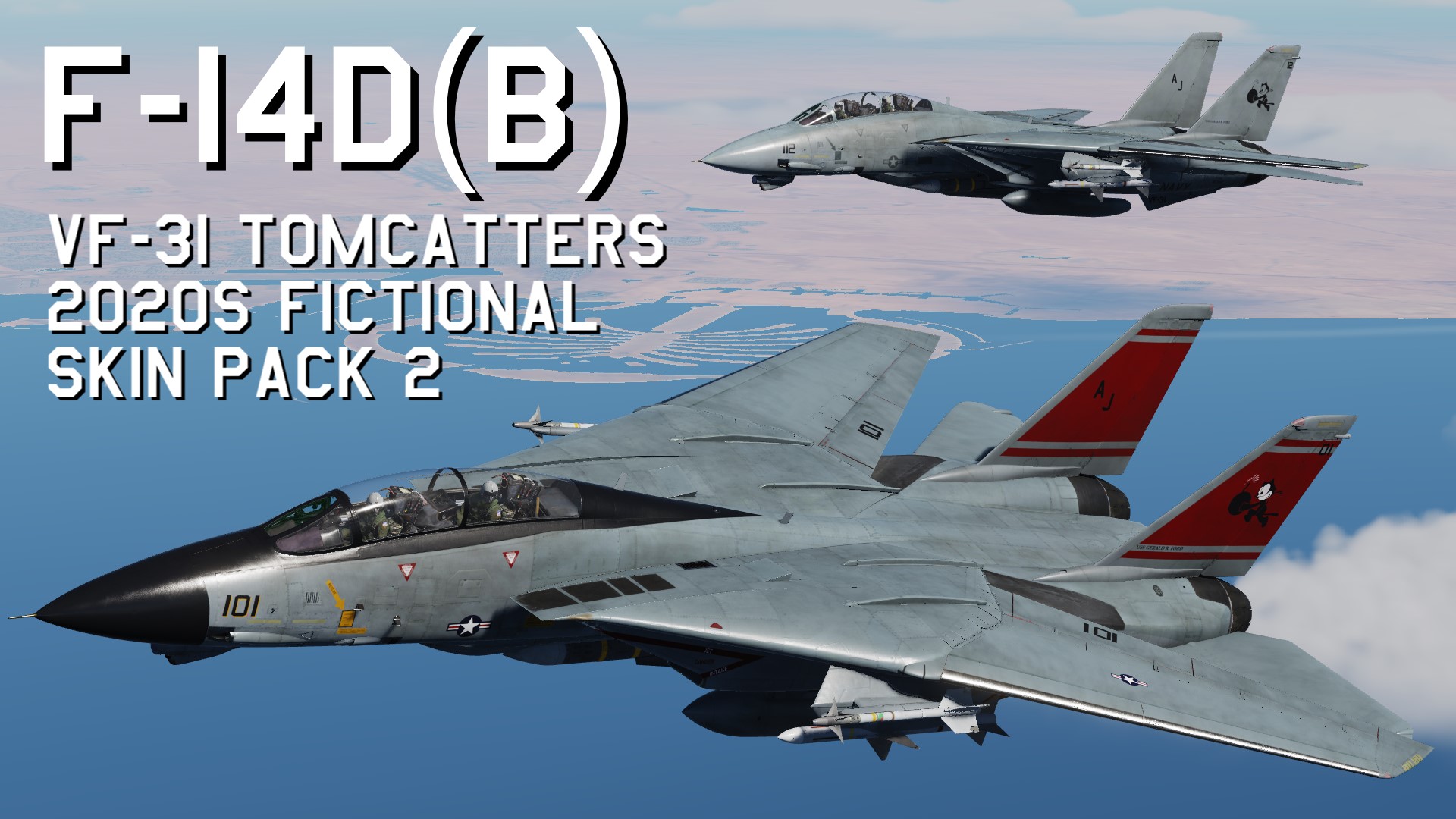 F-14D(B) VF-31 Tomcatters 2020s fictional Skin Pack 2