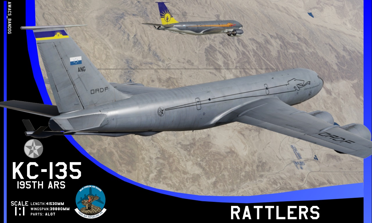 Ace Combat - 195th Air Refueling Squadron "Rattlers" Baja Cineloa Air National Guard KC-135