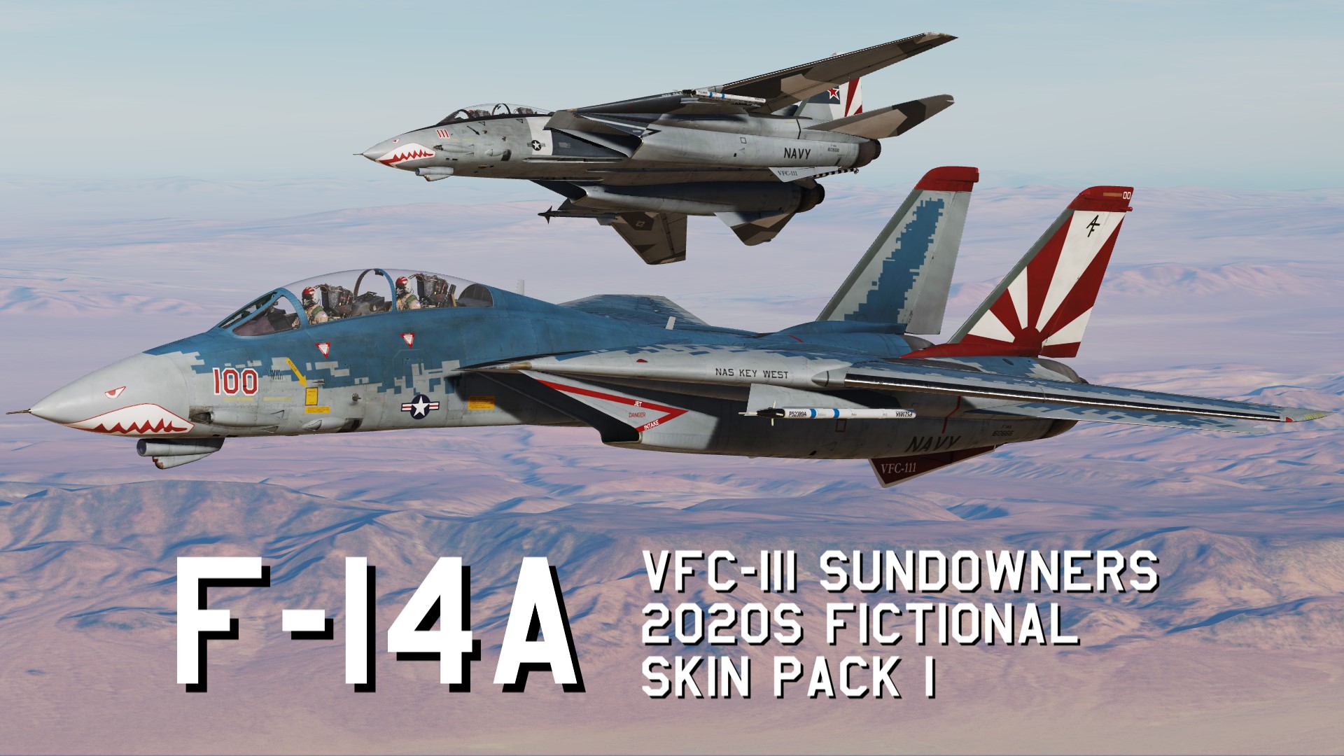 F-14A VFC-111 Sundowners 2020s fictional Skin Pack 1