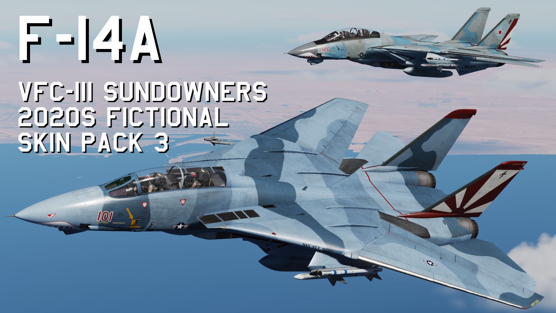 F-14A VFC-111 Sundowners 2020s fictional Skin Pack 3 update 2025/02/17