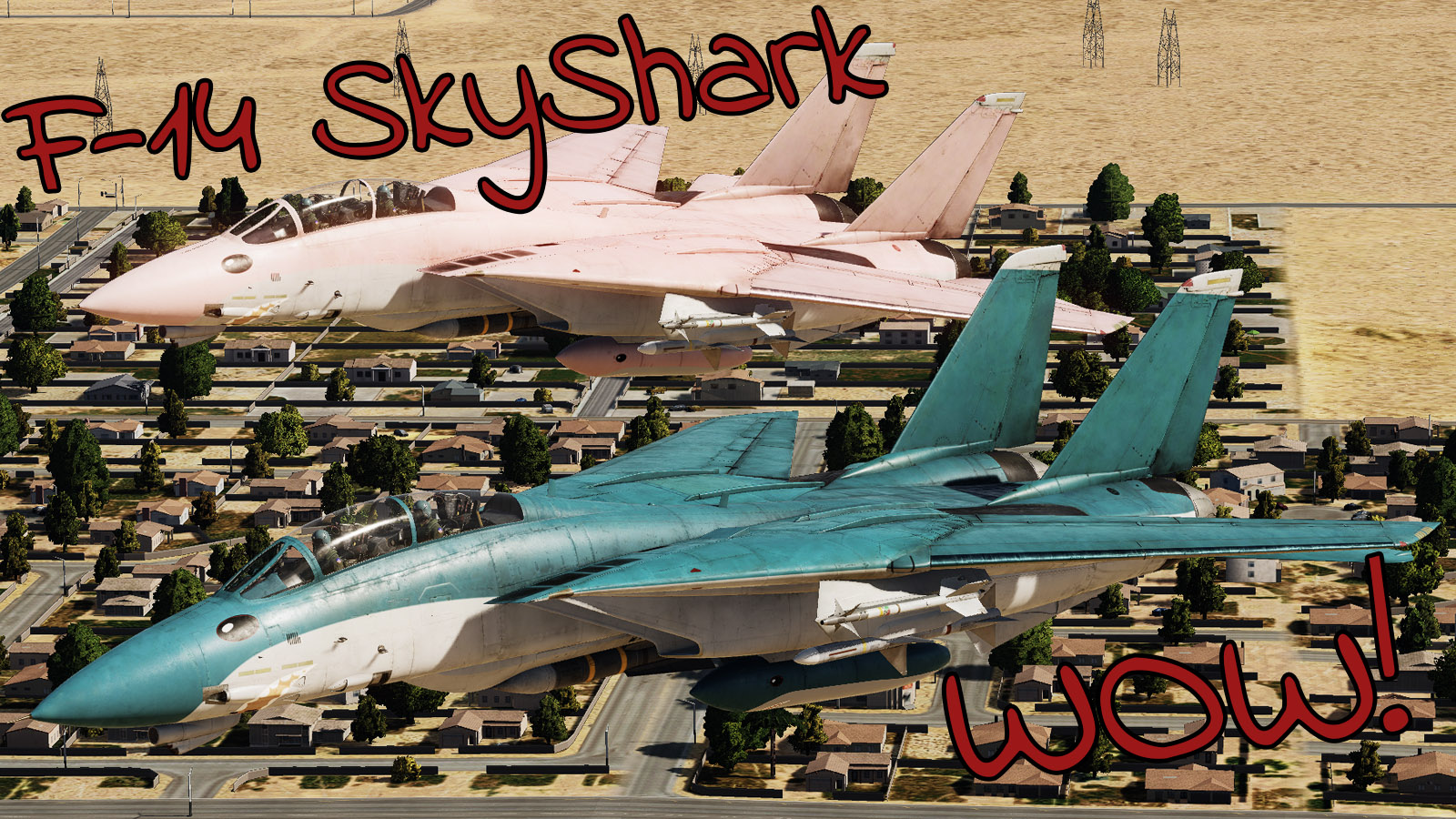 F-14 Blahaj / SkyShark (Blue/Pink)